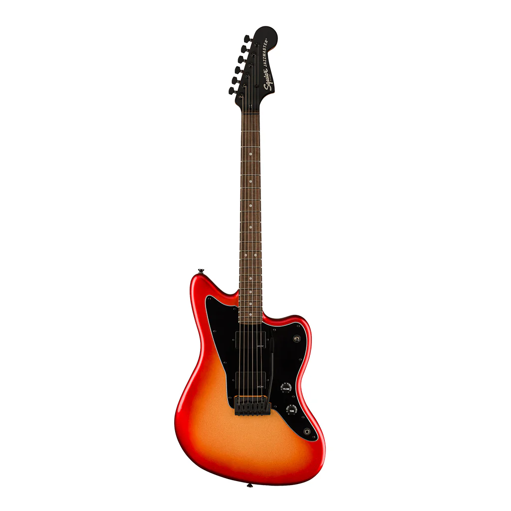 Squier Contemporary Active Jazzmaster® HH, Laurel Fingerboard, Black Pickguard, Sunset Metallic - Image 2
