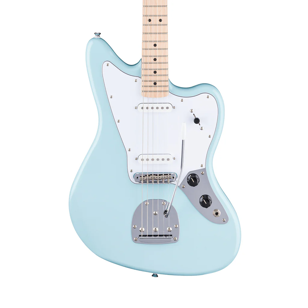 Squier FSR Affinity Limited Edition Jaguar Maple Neck w/White Pickguard - Daphne Blue