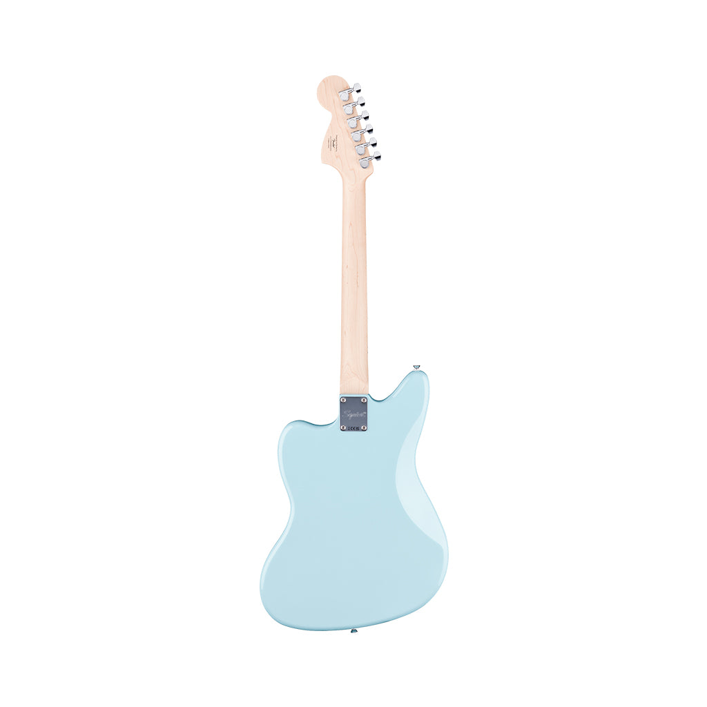 Squier FSR Affinity Limited Edition Jaguar Maple Neck w/White Pickguard - Daphne Blue - Image 3
