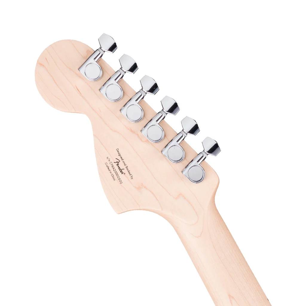 Squier FSR Affinity Limited Edition Jaguar Maple Neck w/White Pickguard - Daphne Blue - Image 5