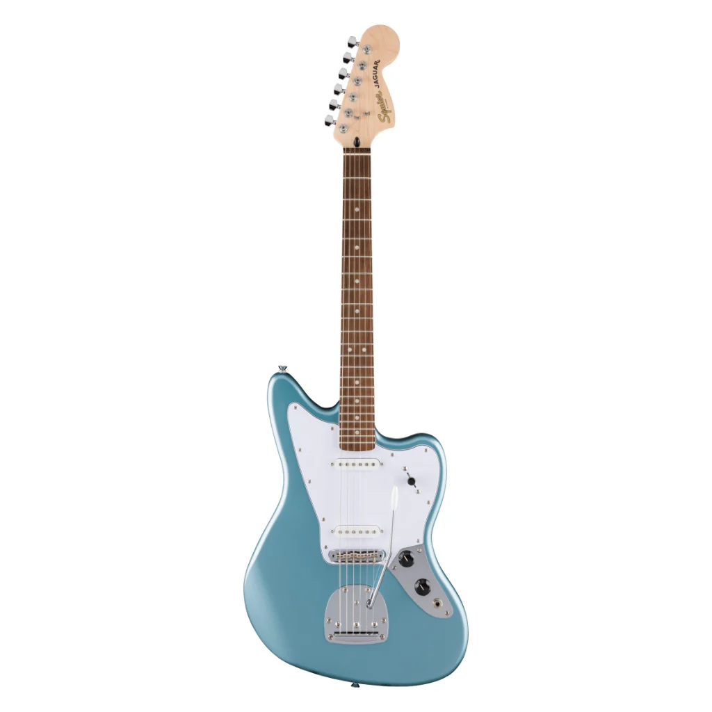 Squier FSR Affinity Series Jaguar Electric Guitar - Ice Blue Metallic - Image 3