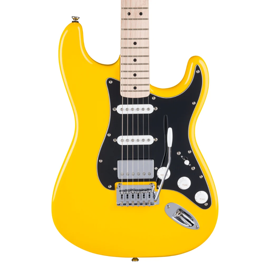 Squier FSR Affinity Series Stratocaster HSS Electric Guitar - Graffiti Yellow, Maple Fingerboard