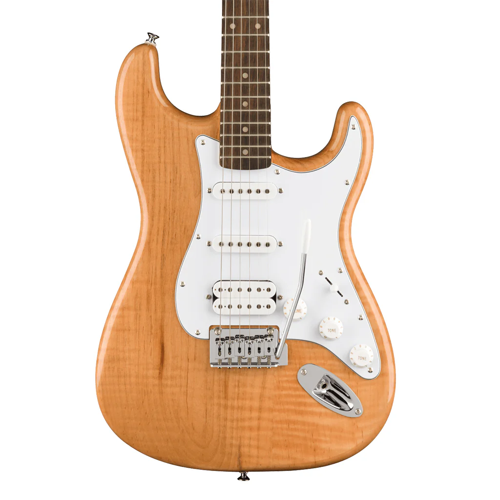 Squier FSR Affinity Series™ Stratocaster® HSS, Laurel Fingerboard, White Pickguard, Natural