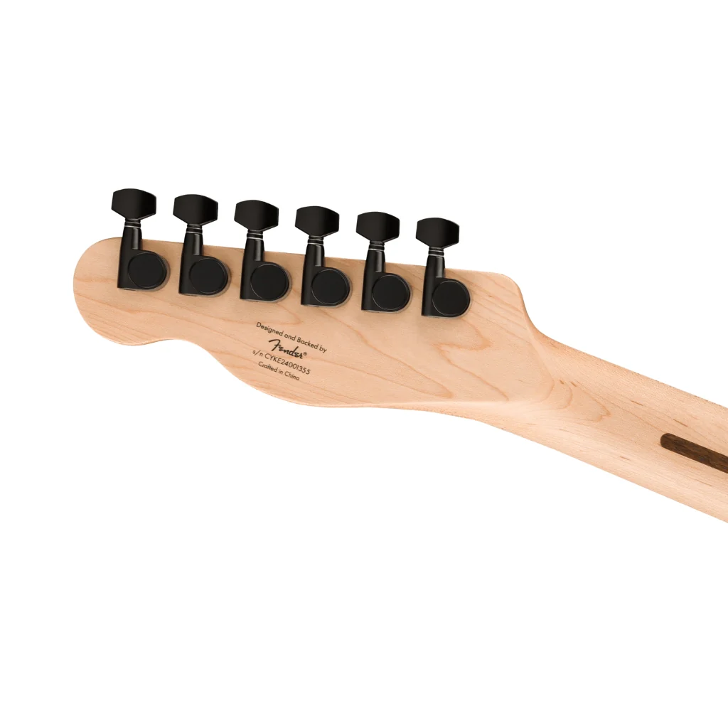 Squier FSR Affinity Series Telecaster Deluxe - Metallic Black, Laurel Fingerboard - Image 6
