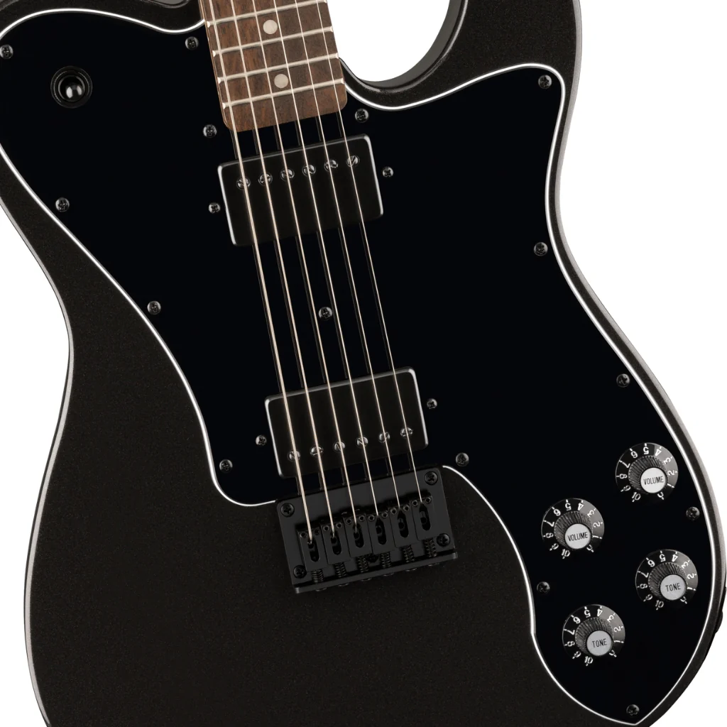 Squier FSR Affinity Series Telecaster Deluxe - Metallic Black, Laurel Fingerboard - Image 7