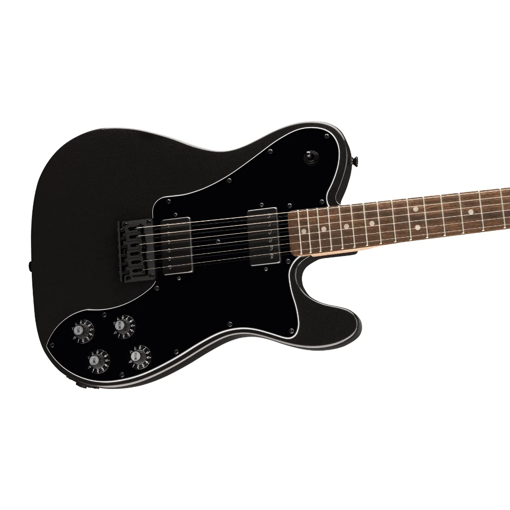 Squier FSR Affinity Series Telecaster Deluxe - Metallic Black, Laurel Fingerboard - Image 8