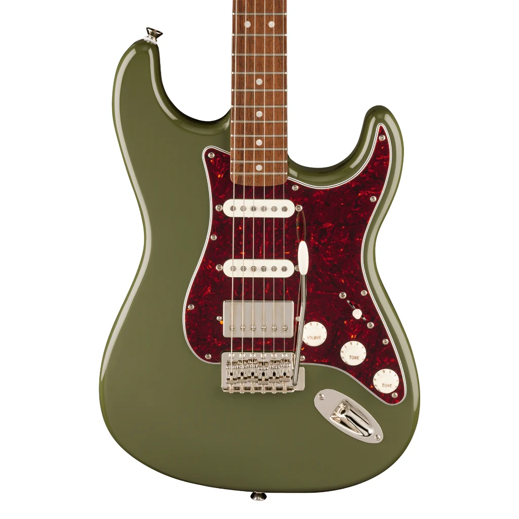 Squier FSR Classic Vibe '60s HSS Stratocaster - Antique Olive, Laurel Fingerboard
