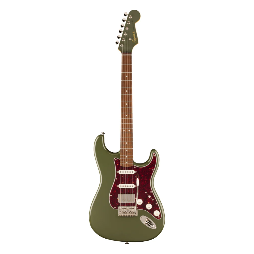 Squier FSR Classic Vibe '60s HSS Stratocaster - Antique Olive, Laurel Fingerboard - Image 3