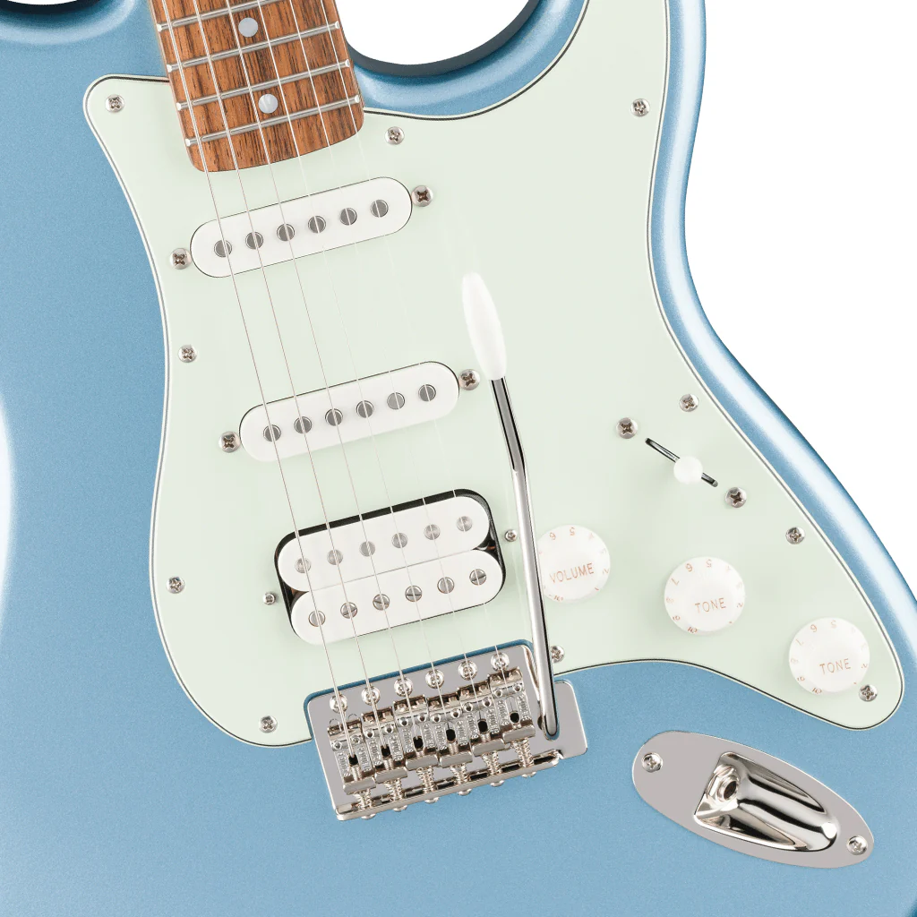 Squier FSR Classic Vibe 60s Stratocaster HSS Laurel Fingerboard w/Mint Pickguard - Ice Blue Metallic - Image 6