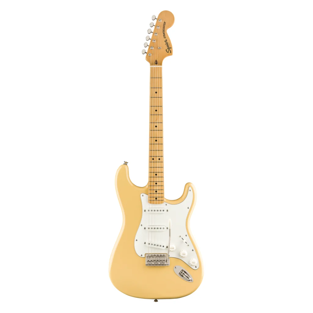 Squier FSR Classic Vibe '70s Stratocaster - Vintage White, Maple Fingerboard - Image 3