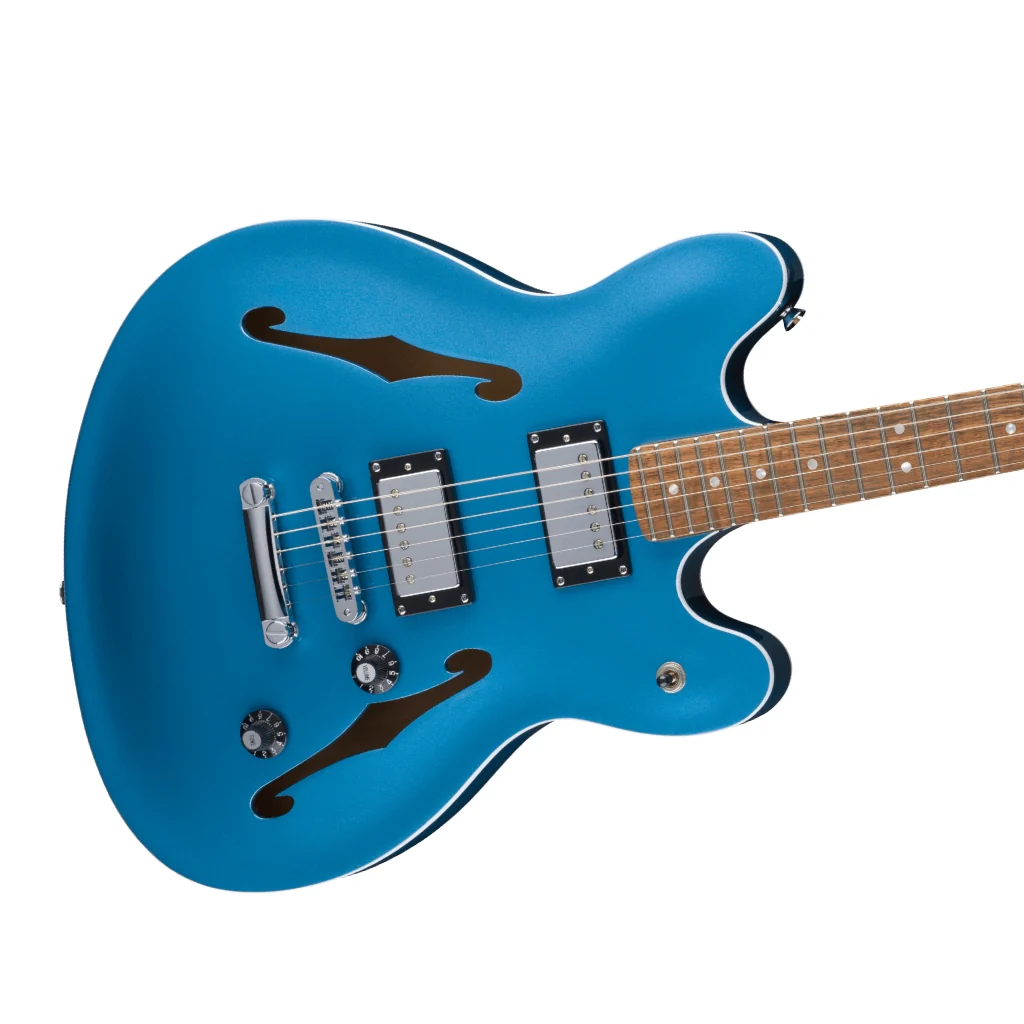 Squier FSR Limited Edition Affinity Series Starcaster Deluxe - Lake Placid Blue - Image 8