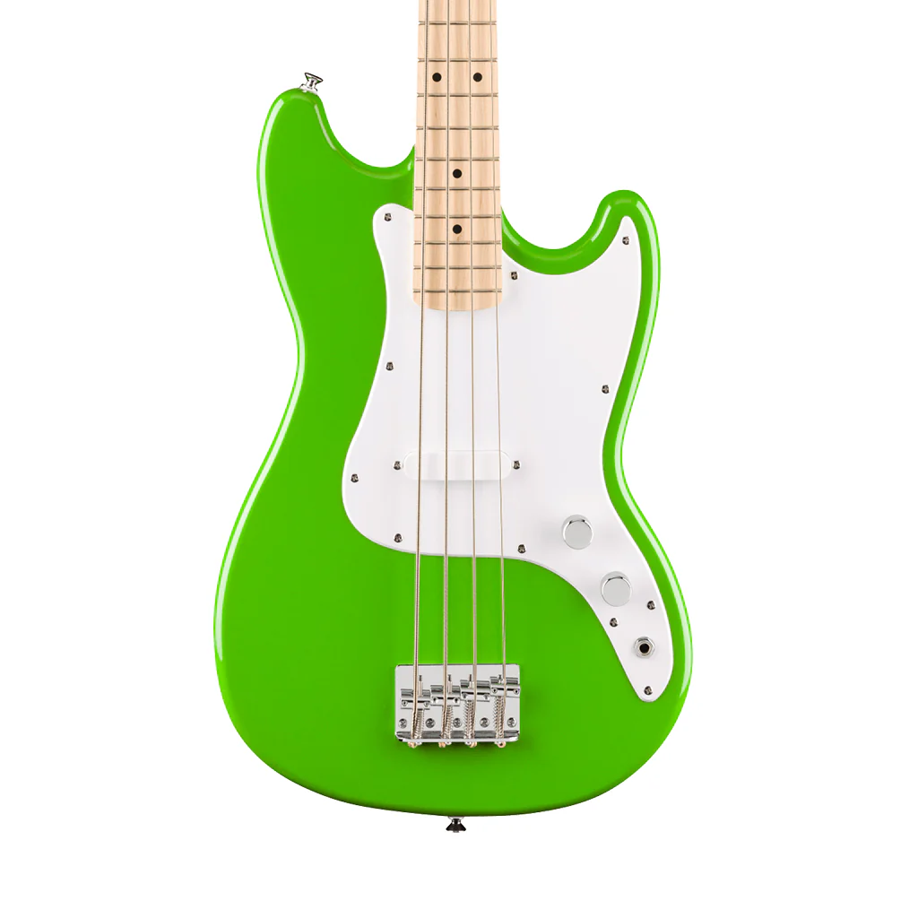 Squier FSR Sonic Limited Edition Bronco Bass Maple Fingerboard w/White Pickguard - Lime Green