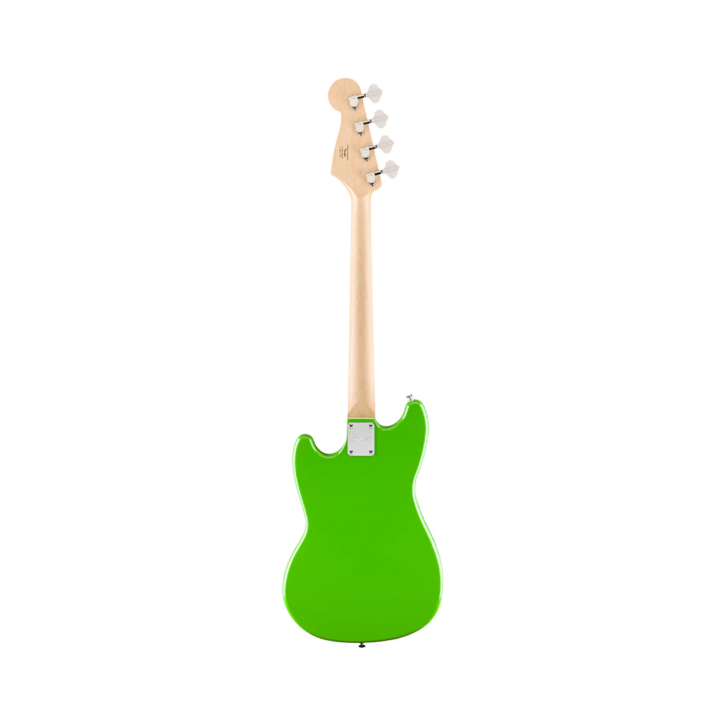 Squier FSR Sonic Limited Edition Bronco Bass Maple Fingerboard w/White Pickguard - Lime Green - Image 3