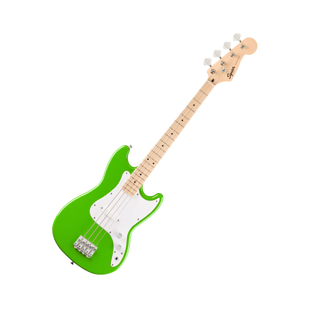 Squier FSR Sonic Limited Edition Bronco Bass Maple Fingerboard w/White Pickguard - Lime Green - Image 7