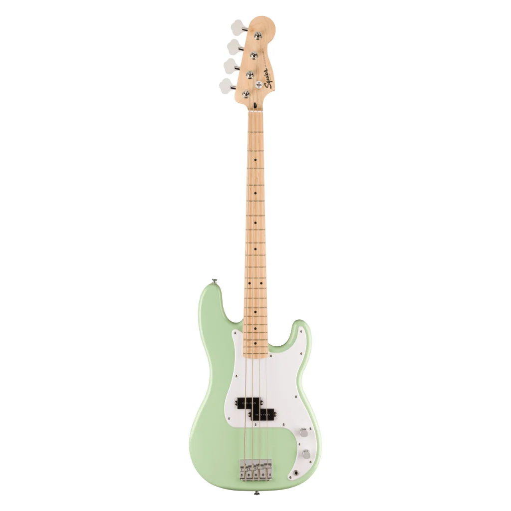 Squier FSR Sonic Precision Bass Guitar - Surf Green, Maple Fingerboard - Image 3