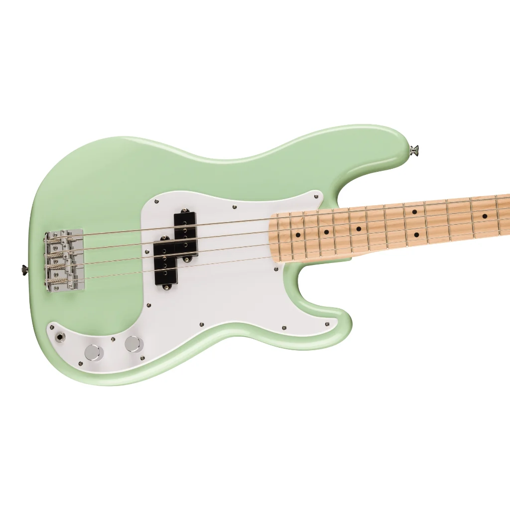 Squier FSR Sonic Precision Bass Guitar - Surf Green, Maple Fingerboard - Image 8