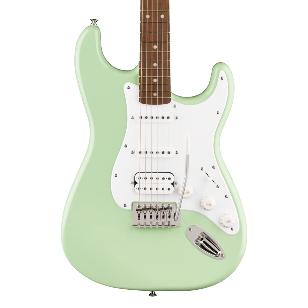Squier FSR Squier Sonic Stratocaster HSS Electric Guitar - Surf Green, Laurel Fingerboard