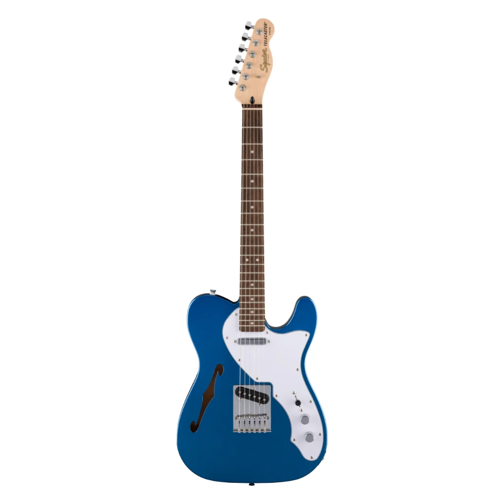 Squier Limited Edition Affinity Series Telecaster Thinline - Lake Placid Blue, Laurel Fingerboard - Image 3