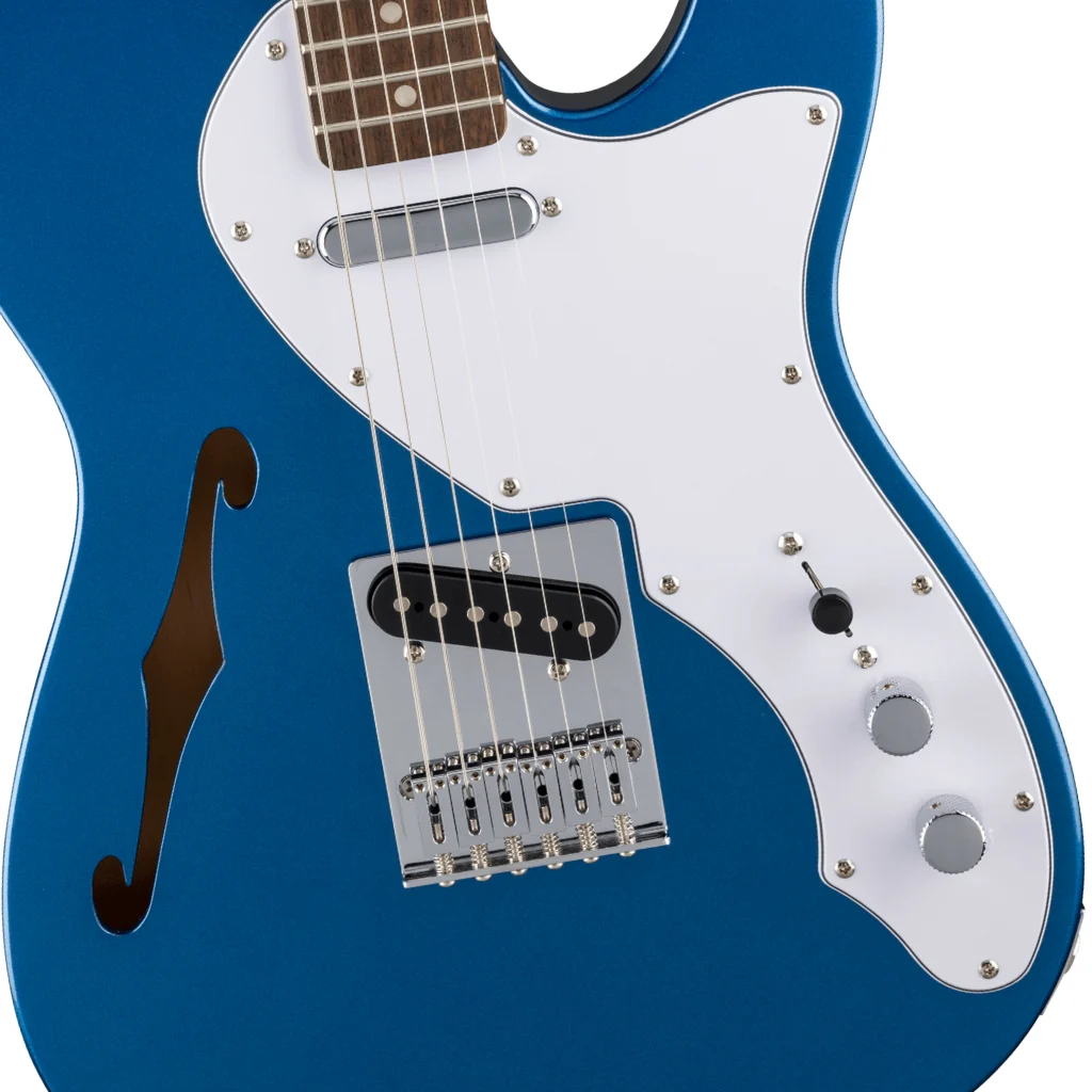 Squier Limited Edition Affinity Series Telecaster Thinline - Lake Placid Blue, Laurel Fingerboard - Image 7