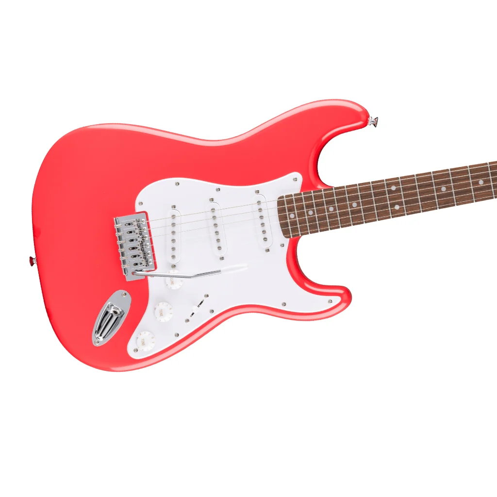 Squier Limited Edition Squier Sonic Stratocaster - Fiesta Red, Laurel Fingerboard - Image 8