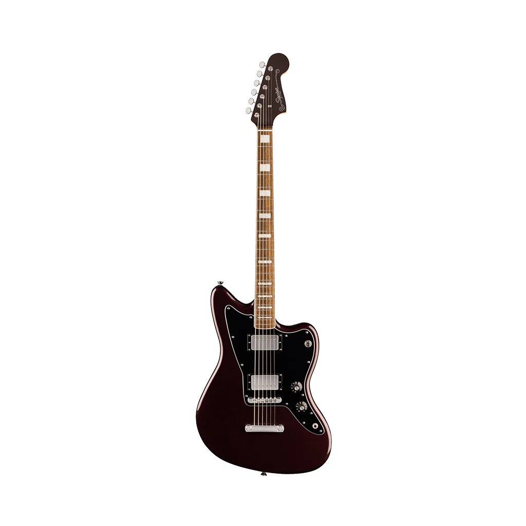 Squier Paranormal Baritone Jazzmaster HH Laurel Fingerboard Electric Guitar - Oxblood - Image 3