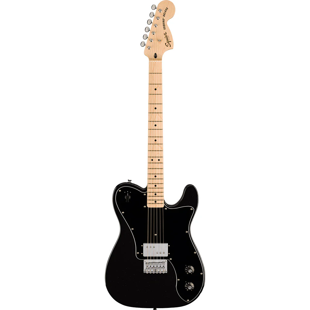 Squier Paranormal Esquire® Deluxe, Maple Fingerboard, Black Pickguard, Metallic Black - Image 2