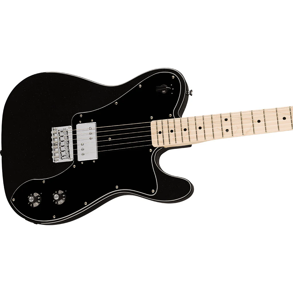 Squier Paranormal Esquire® Deluxe, Maple Fingerboard, Black Pickguard, Metallic Black - Image 4