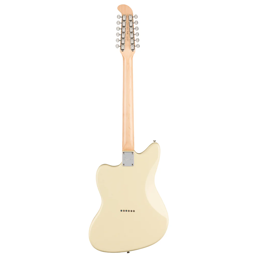 Squier Paranormal Jazzmaster XII, Laurel Fingerboard, Tortoiseshell Pickguard, Olympic White - Image 3