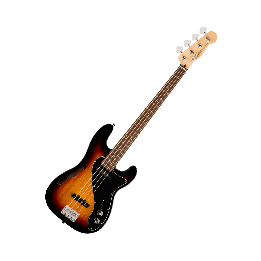 Squier Paranormal Precision Bass Thinline SJ Laurel Fingerboard - 3-Color Sunburst - Image 7