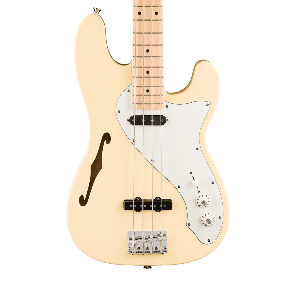 Squier Paranormal Precision Bass Thinline SJ Laurel Fingerboard - Vintage White