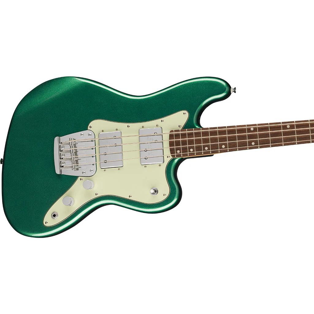 Squier Paranormal Rascal Bass HH, Laurel Fingerboard, Mint Pickguard, Sherwood Green - Image 4