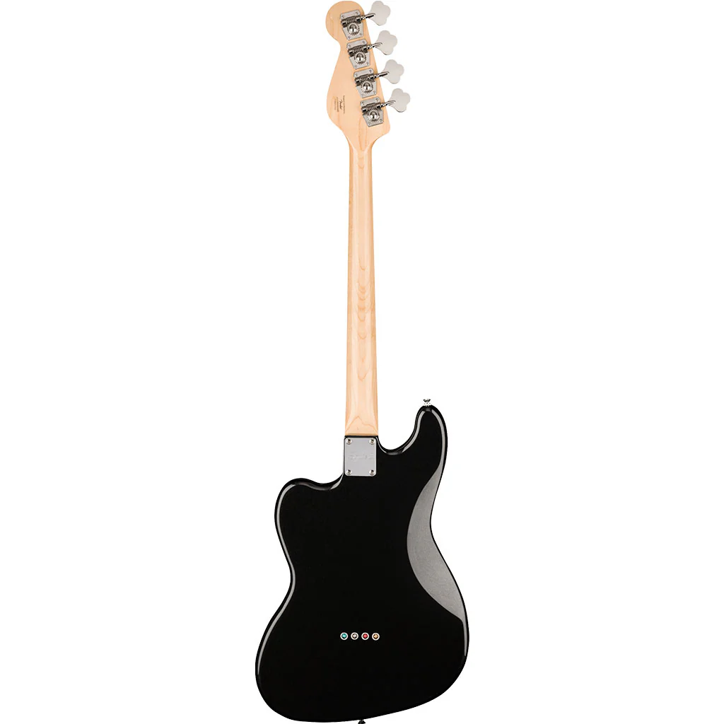 Squier Paranormal Rascal Bass HH, Laurel Fingerboard, White Pearloid Pickguard, Metallic Black - Image 3