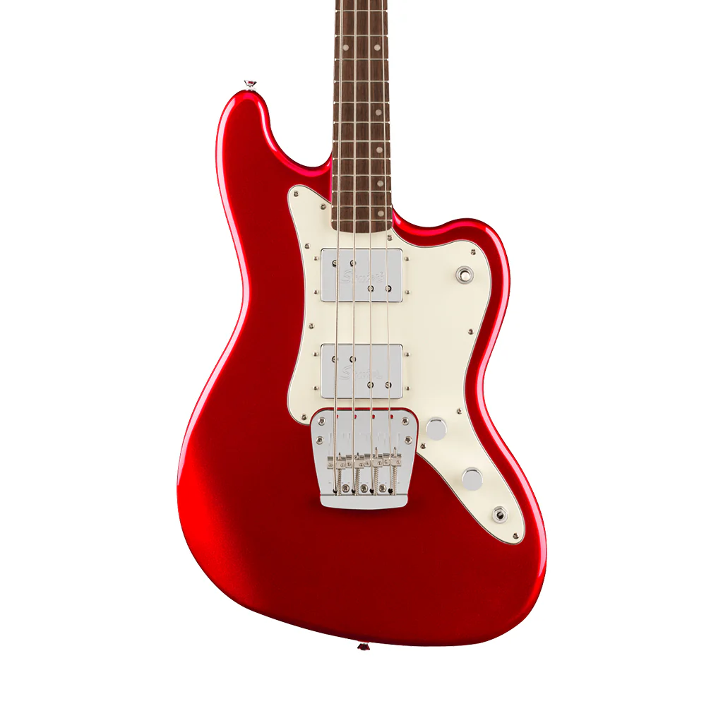 Squier Paranormal Rascal Limited Edition Bass HH Laurel Fingerboard - Candy Apple Red