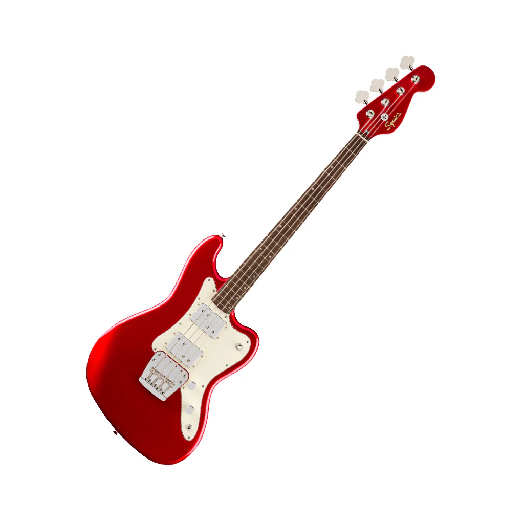 Squier Paranormal Rascal Limited Edition Bass HH Laurel Fingerboard - Candy Apple Red - Image 7