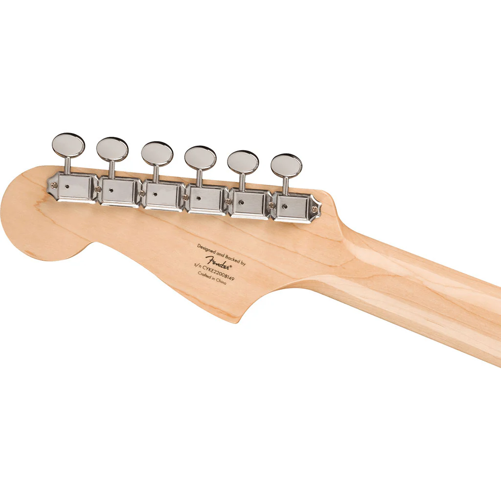 Squier Paranormal Strat-O-Sonic, Laurel Fingerboard, Black Pickguard, Vintage Blonde - Image 6