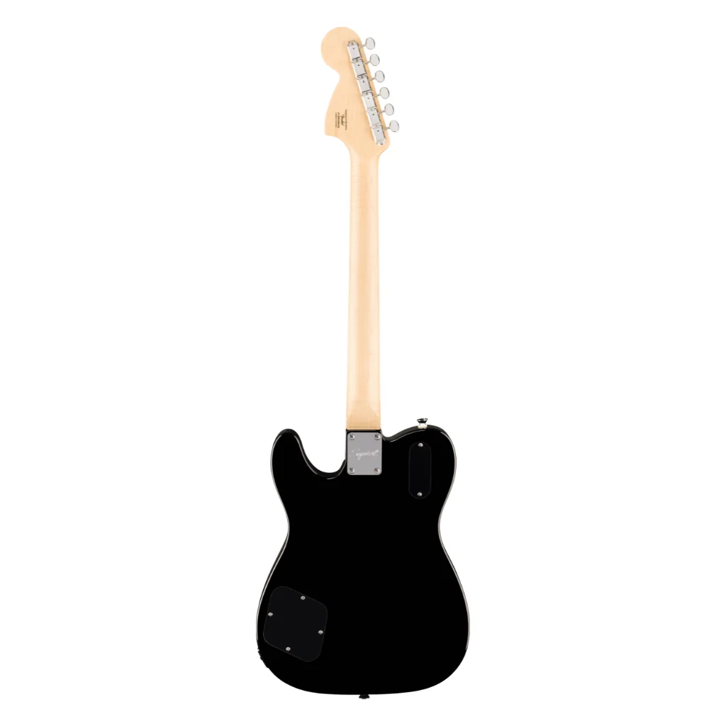 Squier Paranormal Troublemaker Telecaster Deluxe Bigsby Electric Guitar - Black, Laurel Fingerboard - Image 4