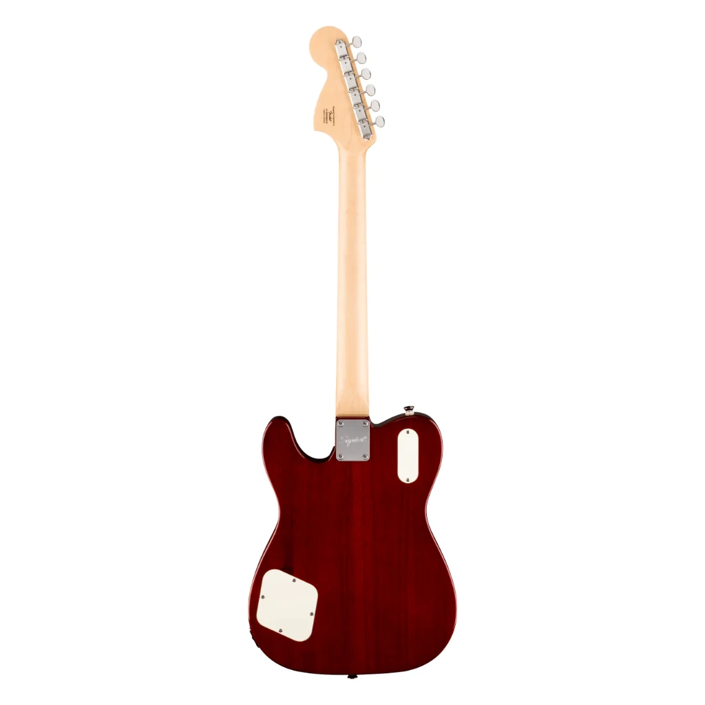 Squier Paranormal Troublemaker Telecaster Deluxe Bigsby Electric Guitar - Honey Sunburst, Laurel Fingerboard - Image 4