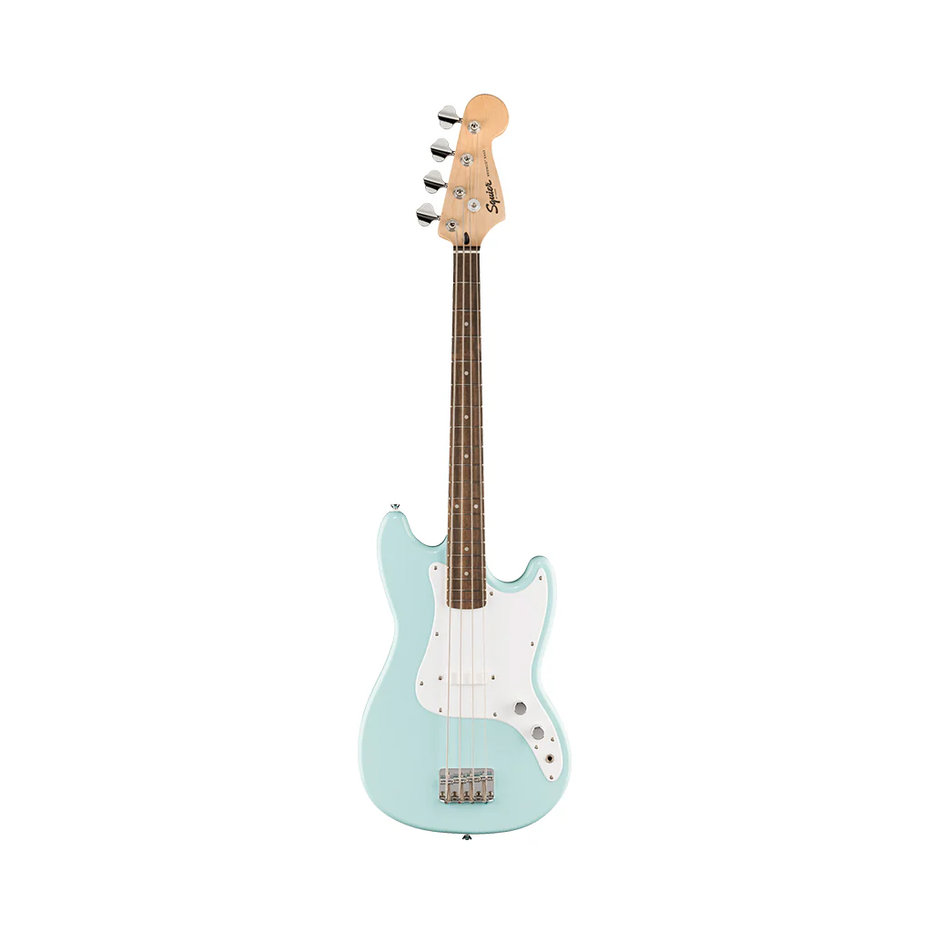 Squier Sonic Bronco Bass Laurel Fingerboard Bass Guitar - Daphne Blue - Image 2