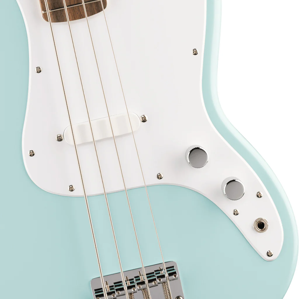 Squier Sonic Bronco Bass Laurel Fingerboard Bass Guitar - Daphne Blue - Image 6
