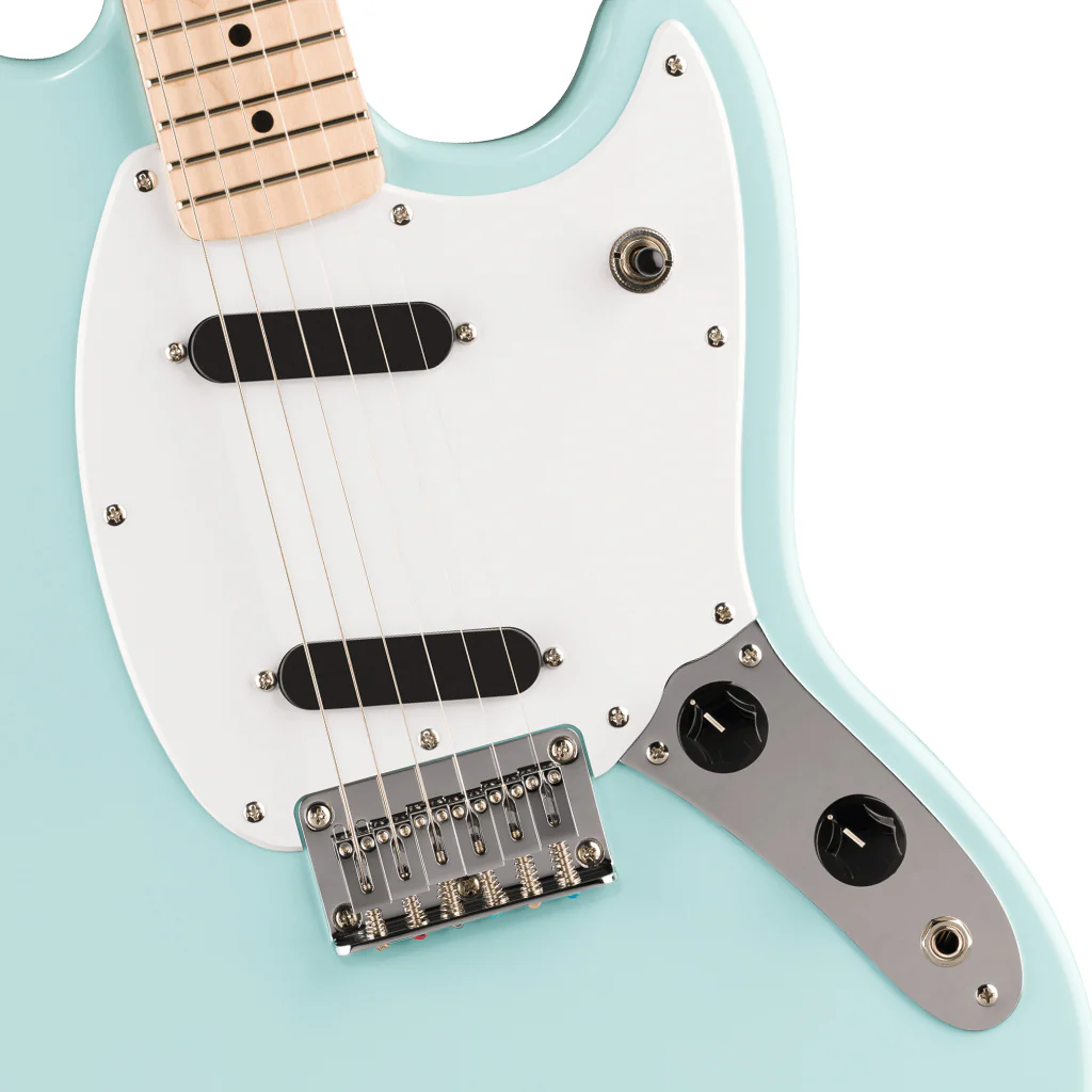 Squier Sonic Mustang Maple Fingerboard Electric Guitar - Daphne Blue - Image 7