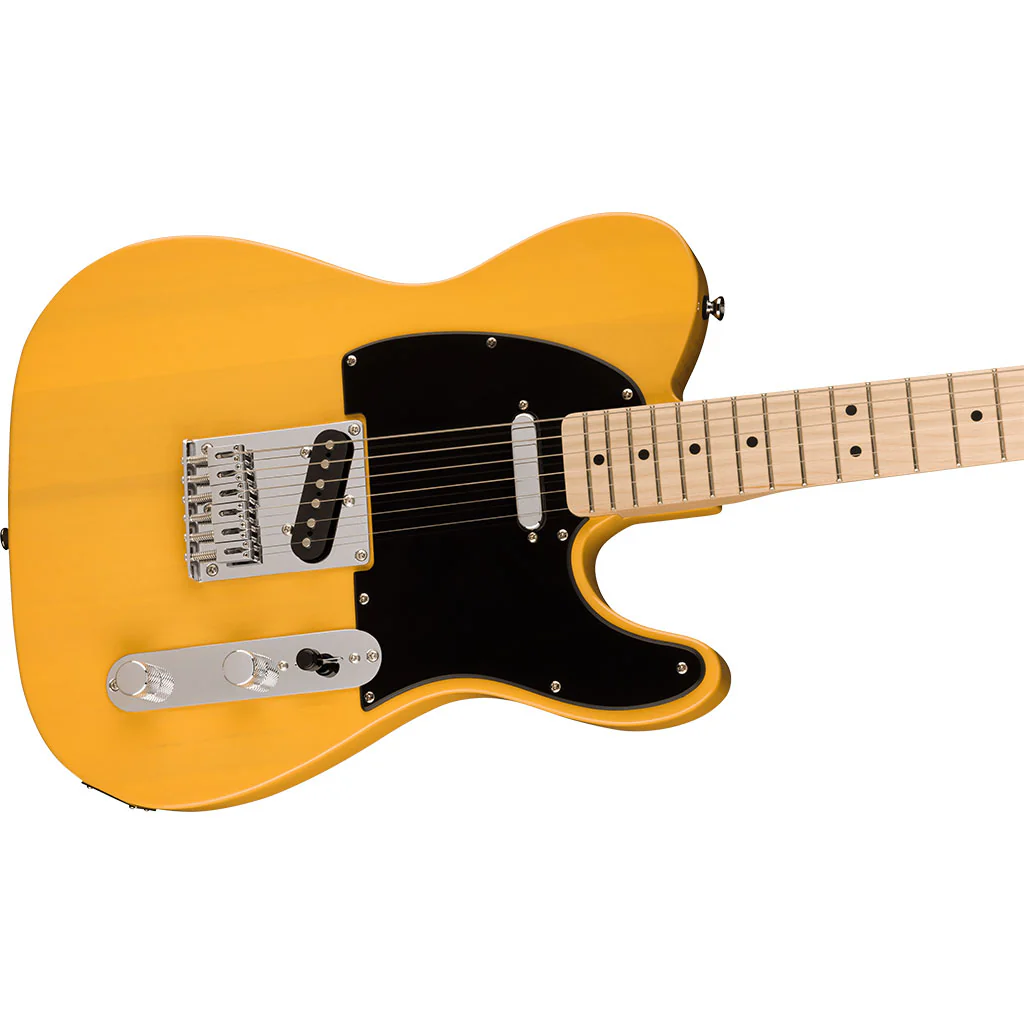 Squier Sonic™ Telecaster® - Maple Fingerboard - Black Pickguard - Butterscotch Blonde - Image 4