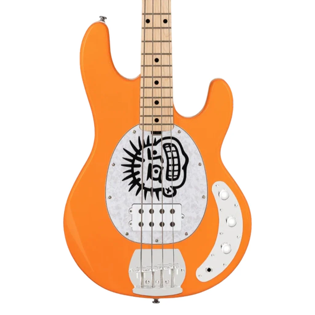 Sterling By Music Man Mike Herrera Signature StingRay Electric Bass Guitar - Orange Creamsicle