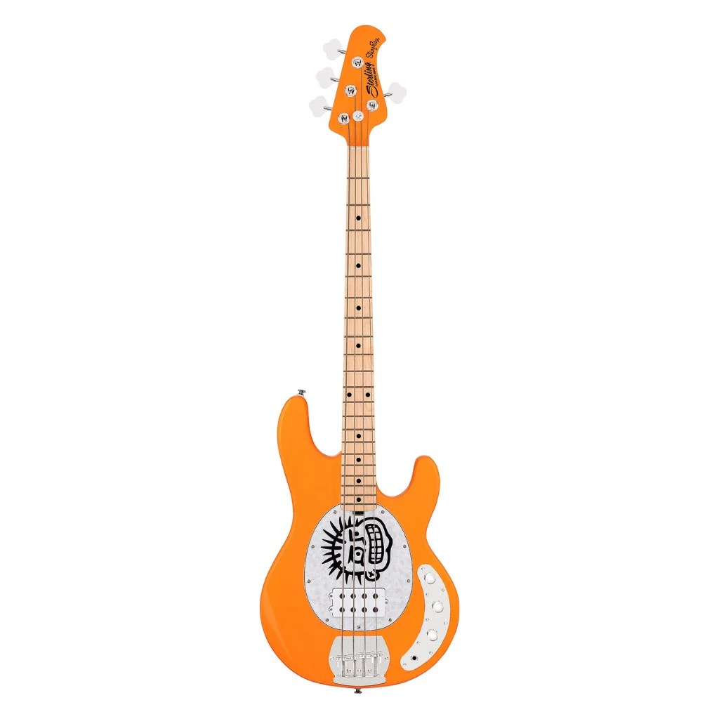 Sterling By Music Man Mike Herrera Signature StingRay Electric Bass Guitar - Orange Creamsicle - Image 3