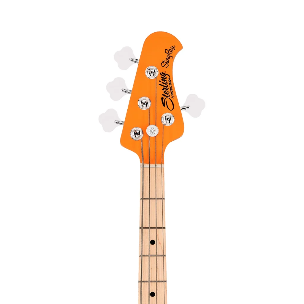 Sterling By Music Man Mike Herrera Signature StingRay Electric Bass Guitar - Orange Creamsicle - Image 5