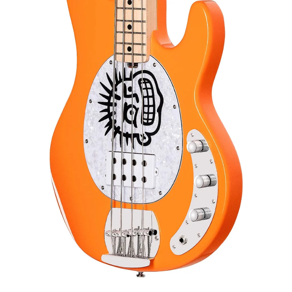 Sterling By Music Man Mike Herrera Signature StingRay Electric Bass Guitar - Orange Creamsicle - Image 6