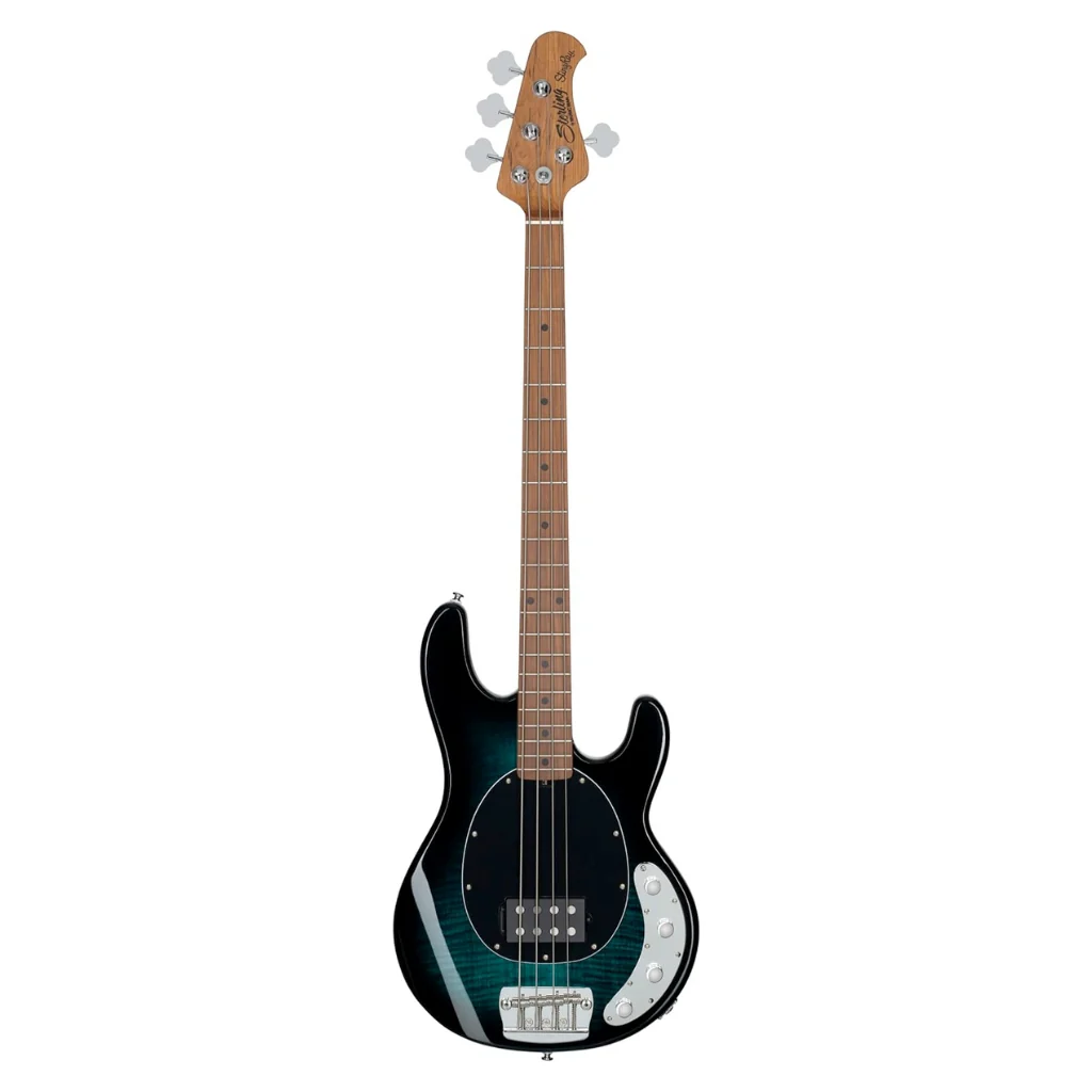Sterling By Music Man StingRay RAY34FM Bass Guitar - Teal - Image 3