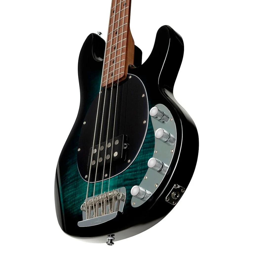 Sterling By Music Man StingRay RAY34FM Bass Guitar - Teal - Image 7