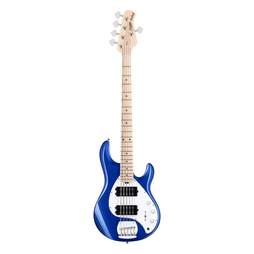 Sterling By Music Man StingRay RAY5HH 5-String Bass Guitar - Cobra Blue - Image 3