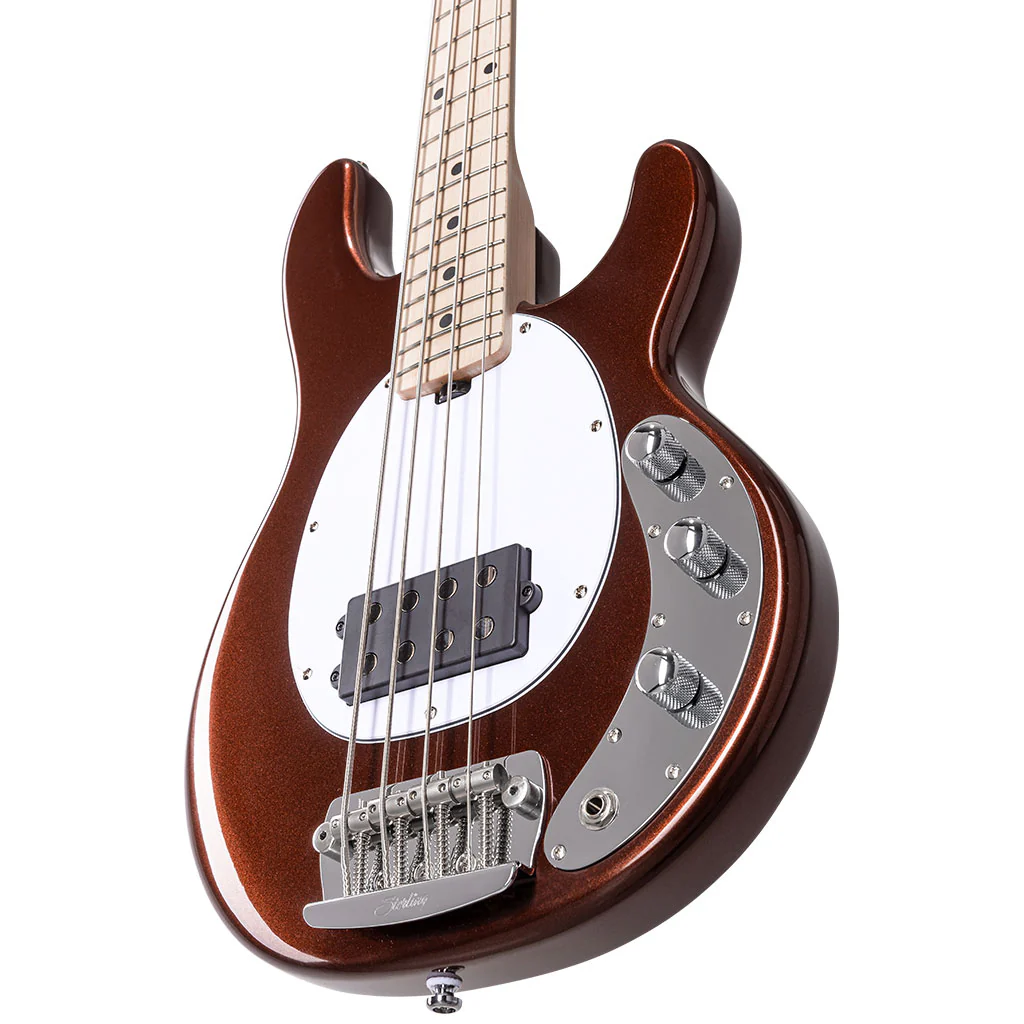 Sterling Ray4SS-DCP-M1 Short Scale Bass Guitar - Dropped Copper - Image 5