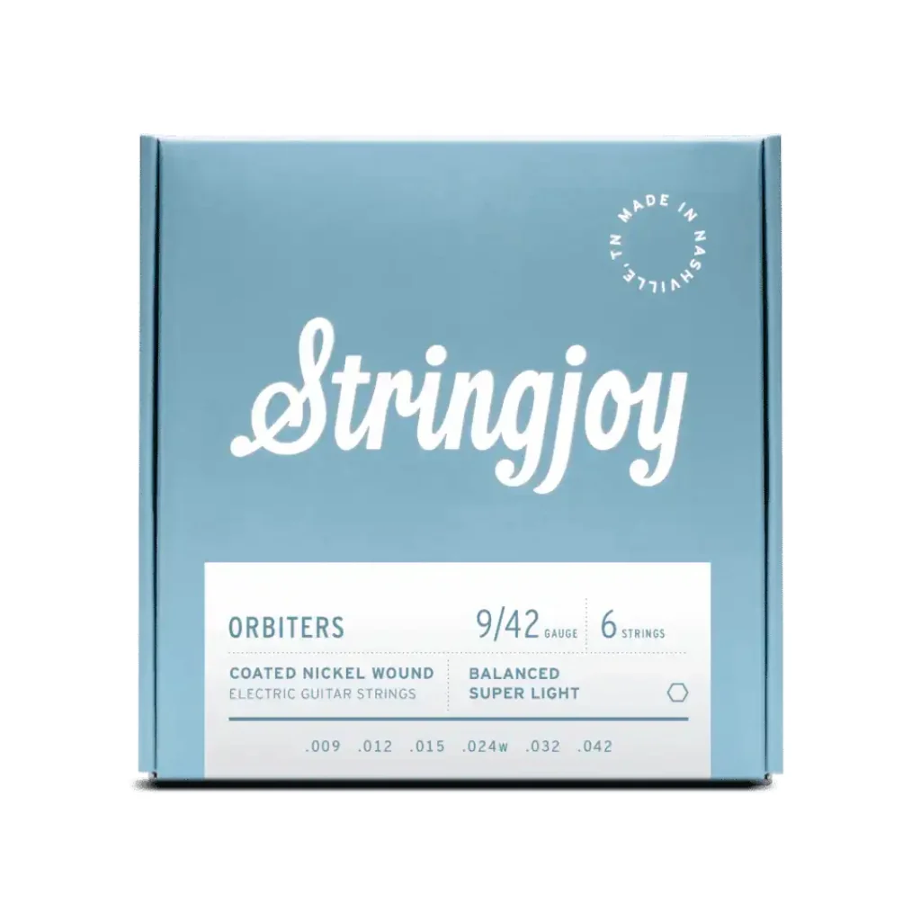 Stringjoy Orbiters Balanced Coated Nickel-wound Electric Guitar Strings - Super Light Gauge (.009 - .042)